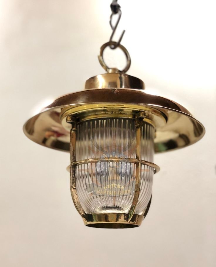 Brass cage pendant light